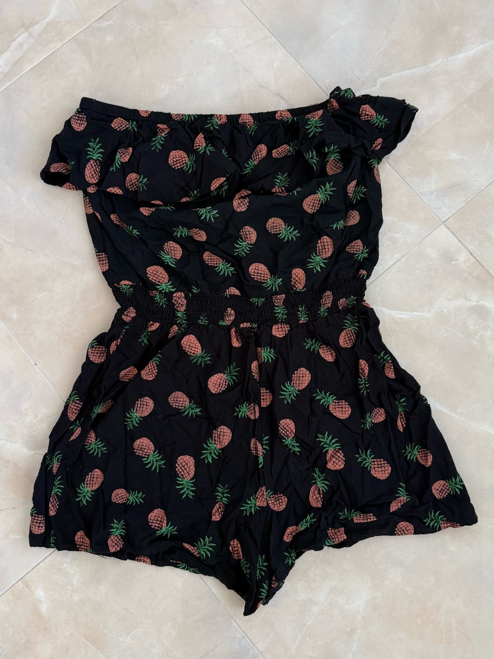 Pineapple print romper